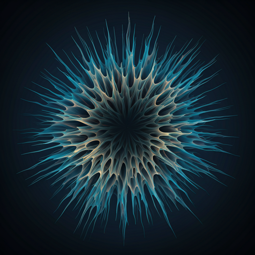 Abstract AI Neural Network Visualization